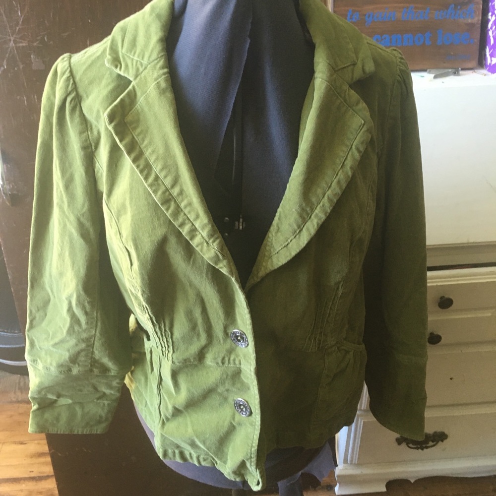 Lane Bryant corduroy blazer with metal buttons